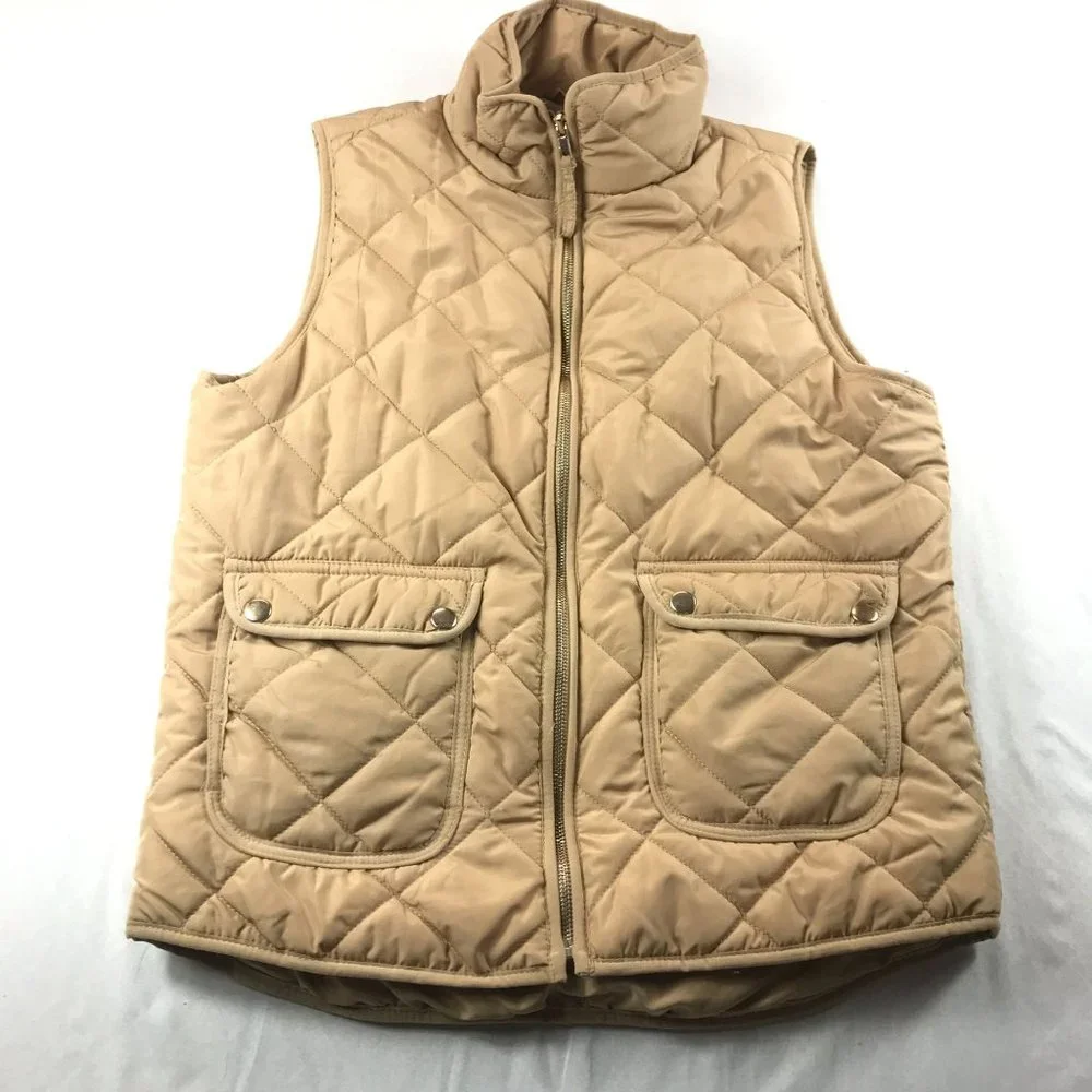 Thread & Supply Tan Quilted Vest - Picture 1 of 7